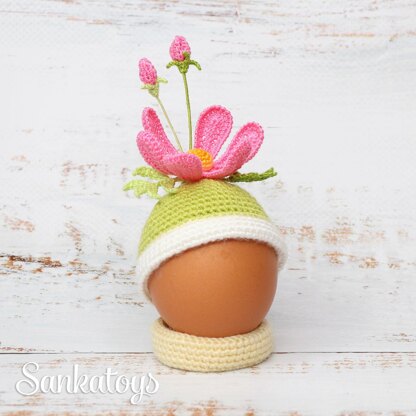 Easter egg cover Flower