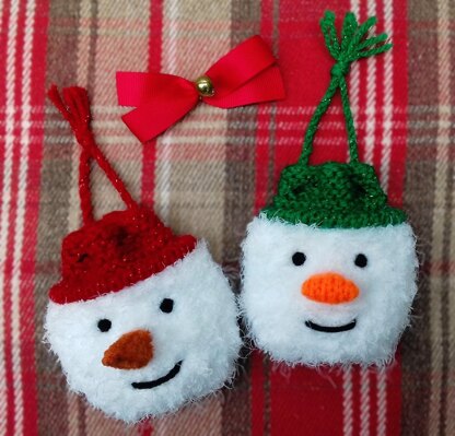 Snowman Chocolate Bauble Bags