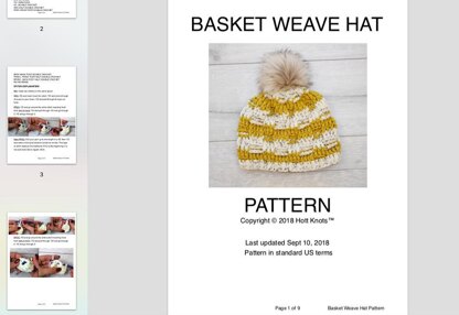 Basket Weave Hat