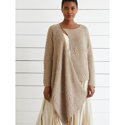 "Ella" - Jacket Knitting Pattern For Women in Debbie Bliss Aymara by Debbie Bliss in Debbie Bliss - DB328 - Downloadable PDF