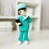 Amigurumi doll, crochet doctor, amigurumi doctor doll, doctor doll, doll clothes crochet pattern, Doctors