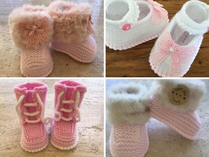 Baby Girl Booties Bundle 1