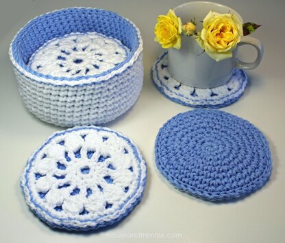 Cornflower Coaster Basket UK TERMS 3506