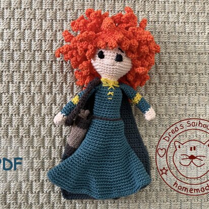 Scottish Princess amigurumi doll