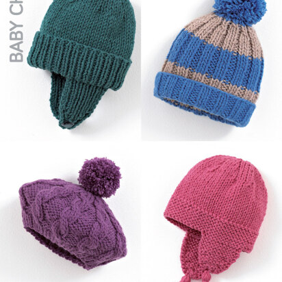 Hats in Hayfield Baby Chunky - 4404 - Downloadable PDF