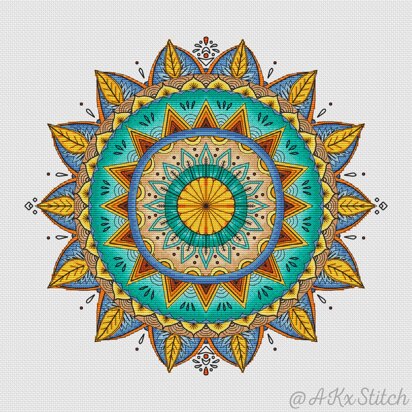 Mandala "Seaside" Cross Stitch PDF Pattern