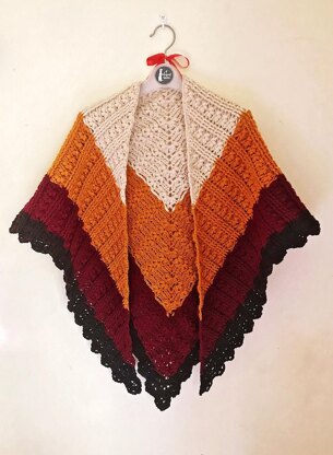 Blooms and Dunes Shawl