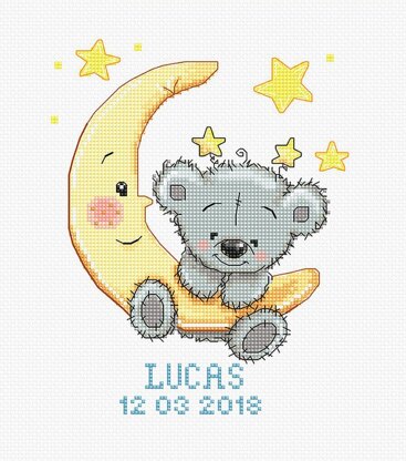 Luca-S Lucas Baby Sampler Cross Stitch Kit