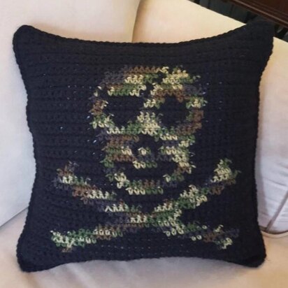 Skull and Crossbones Pillow