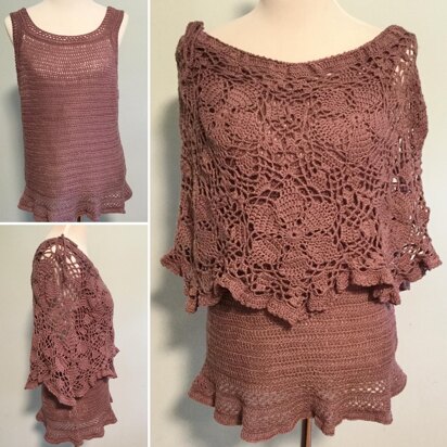 Lace Capelet & Camisole