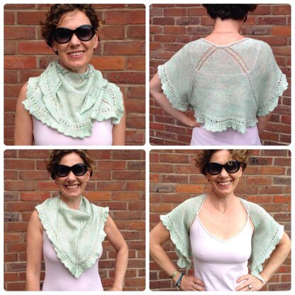 Seafoam Shawlette-to-shrug