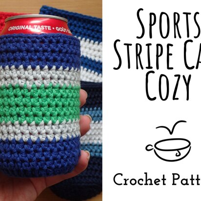 Sport Stripe Can Cozy
