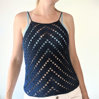 Peaks Crochet Tank Top Crochet pattern by Hooked by Anna | LoveCrafts