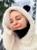Mouton sheep hooded cowl