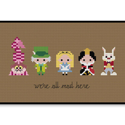 Alice in Wonderland Bite Size - PDF Cross Stitch Pattern
