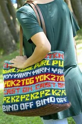 Knitwords Tote Bag