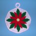 Christmas Poinsettia Potholder C-110