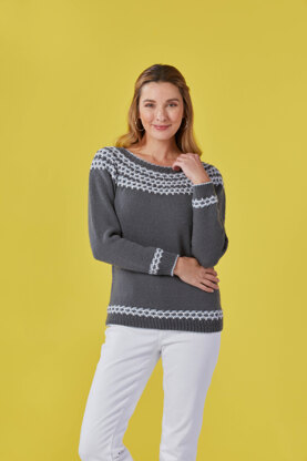 #1221 Grand Teton -  Sweater Knitting Pattern For Women in Valley Yarns Valley Superwash by Valley Yarns
