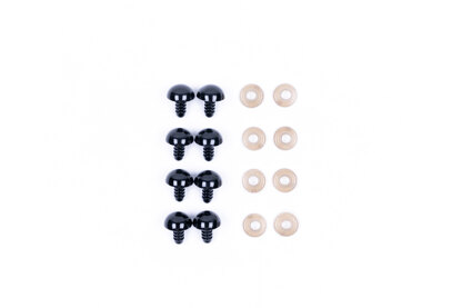 Deramores 15mm Black Safety Eyes - Pack of 8