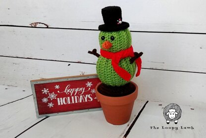 Stanley the Cactus Snowman