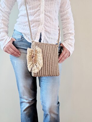 Crochet Bag Pattern, PDF Tutorial Chevron Trail