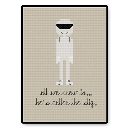 The Stig - PDF Cross Stitch Pattern