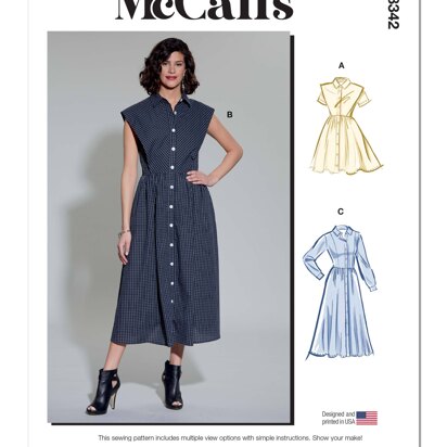 McCall's Misses' Shirtdress M8342 - Sewing Pattern