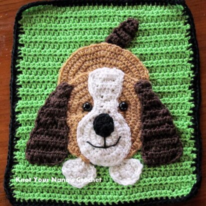 Crochet Dog Applique