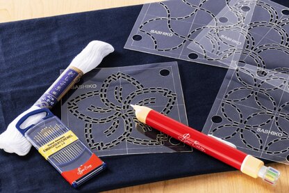 Sew Easy Sashiko Starter Embroidery Kit - 40 x 40cm
