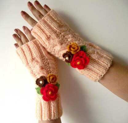 Camila Fingerless Mitts