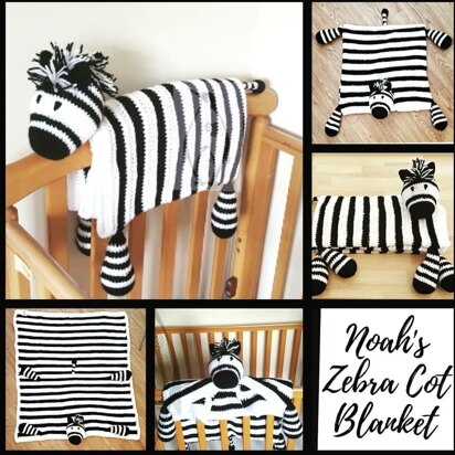 Noah's Zebra Cot Blanket