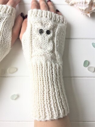 Summer Owl No Digit Mitts