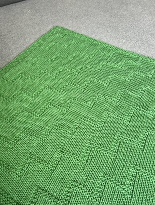 Aran Zig Zag Blanket