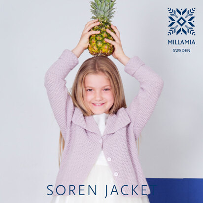 "Soren Jacket" - Jacket Knitting Pattern in MillaMia Naturally Soft Cotton - knitting pattern