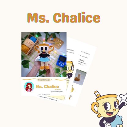 Ms. Chalice amigurumi pattern (big version)