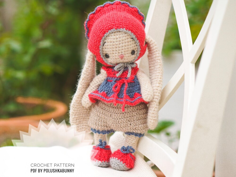 Amigurumi Pattern Doll Crochet for Little Red Riding Hood PDF 