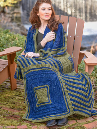 Ailis Throw in Berroco Lanas Quick - Downloadable PDF