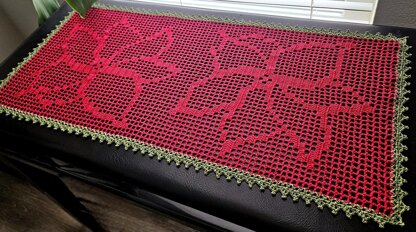 Poinsettia Table Runner