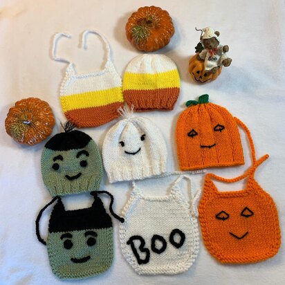 Spooky Baby Bibs and Hats