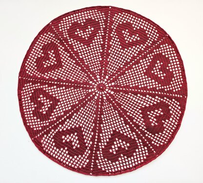 Heart Wheel Doily