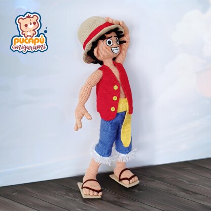 Luffy Amigurumi Pattern