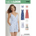 New Look 6493 Misses' Jumpsuit and Dress in Two Lengths with Bralette 6493 - Paper Pattern, Size A (6-8-10-12-14-16-18)