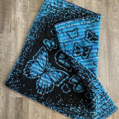 Morpho Butterfly Throw