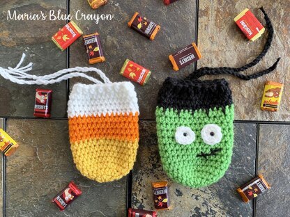 Halloween Treat Bags Crochet pattern by Maria's Blue Crayon