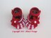 Knit Baby Shoes - Red & White and Blue & White