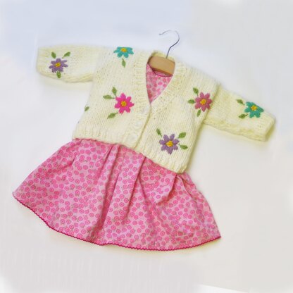 Amelia Embroidered Baby & Child Cardigan