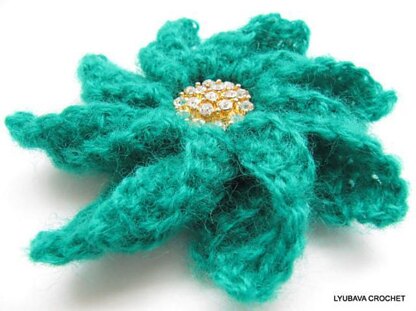 Crochet Large Flower "Fantasy"