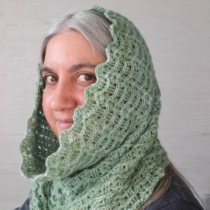 Textured Waves Hooded Cowl