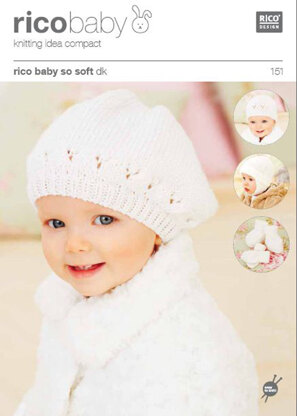 Childrens Hats, Mittens and Bootees in Rico in Baby So Soft DK - 151