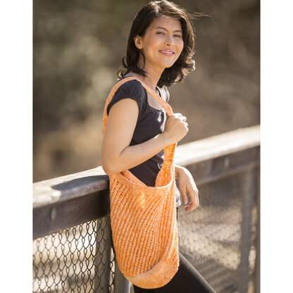 Sunny Days Market Bag in Cascade Yarns Noble Cotton Splash - W743 - Downloadable PDF